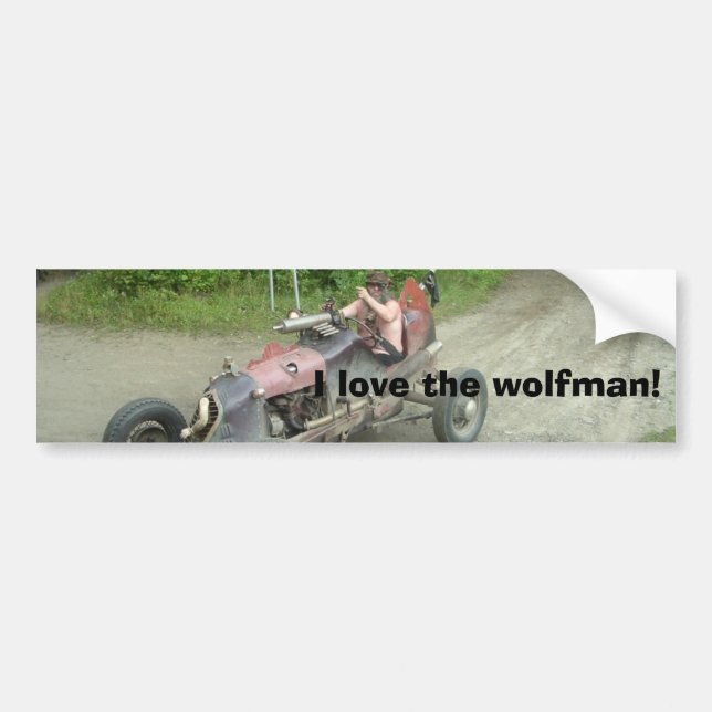 Adesivo Para Carro Eu amo o wolfman! (Frente)