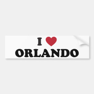 Adesivo Para Carro Eu amo Orlando Florida