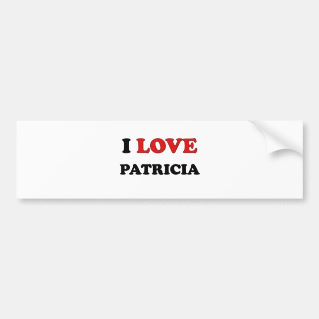 Adesivo Para Carro Eu amo Patricia (Frente)