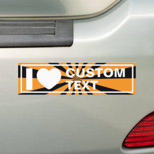 Adesivo Para Carro Eu Amo Personalizado Vintage