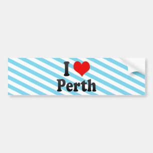 Adesivo Para Carro Eu amo Perth, Austrália