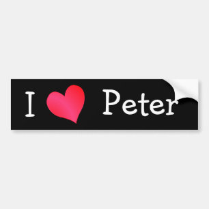 Adesivo Para Carro Eu Amo Peter