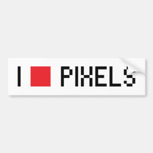 ADESIVO PARA CARRO EU AMO PIXÉIS