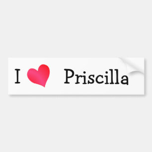 Adesivo Para Carro Eu Amo Priscilla