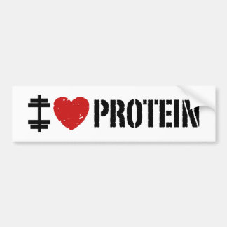Adesivo Para Carro Eu Amo Proteína