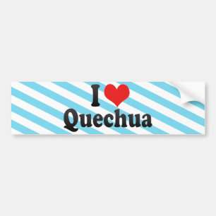 Adesivo Para Carro Eu amo Quechua