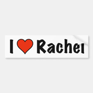 Adesivo Para Carro Eu amo Rachel
