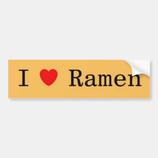 Adesivo Para Carro Eu amo Ramen