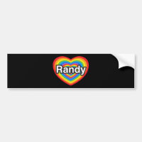 Eu amo Randy. Eu te amo Randy. Coração