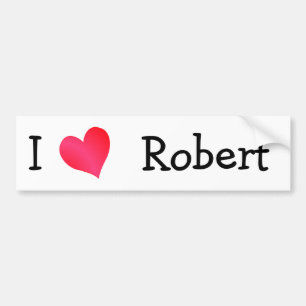 Adesivo Para Carro Eu amo Robert