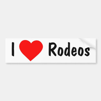 Adesivo Para Carro Eu amo rodeios