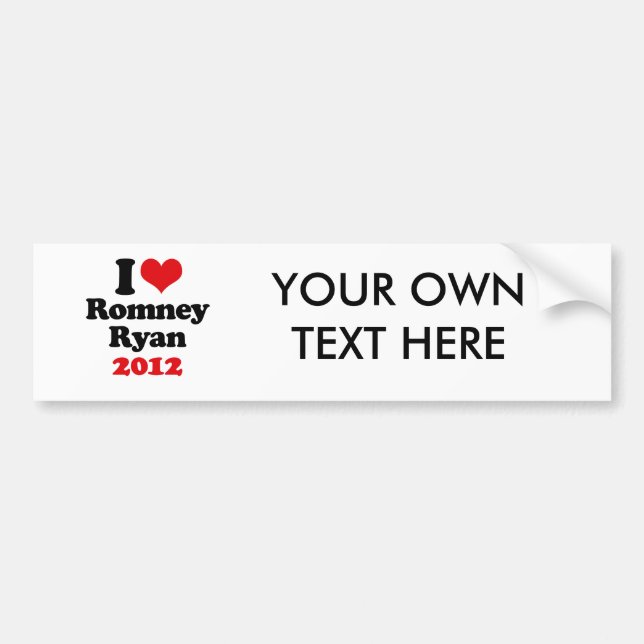 Adesivo Para Carro EU AMO ROMNEY RYAN 2012.png (Frente)