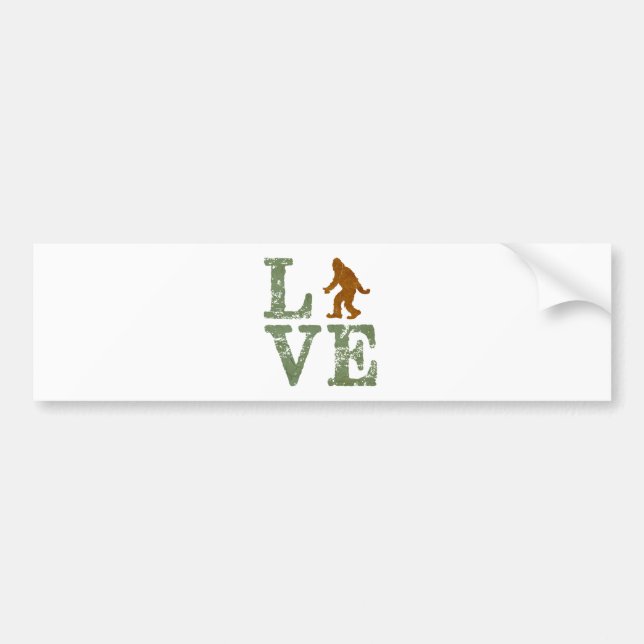 Adesivo Para Carro Eu amo Sasquatch (Frente)