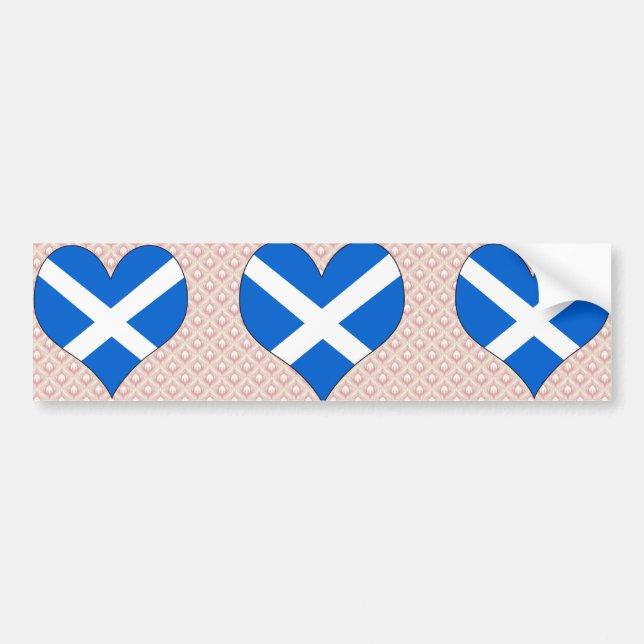 Adesivo Para Carro Eu amo Scotland (Frente)