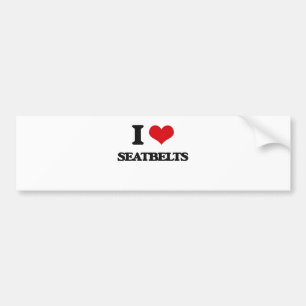 Adesivo Para Carro Eu amo Seatbelts