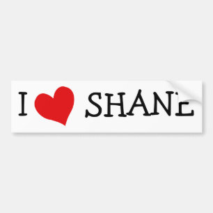 Adesivo Para Carro Eu Amo Shane