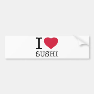 ADESIVO PARA CARRO EU AMO SUSHI