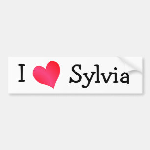 Adesivo Para Carro Eu Amo Sylvia