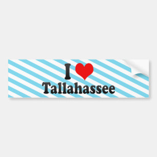 Adesivo Para Carro Eu amo Tallahassee, os Estados Unidos