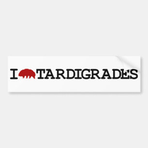 Adesivo Para Carro Eu amo Tardigrades