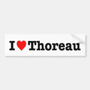 ADESIVO PARA CARRO "EU AMO THOREAU "