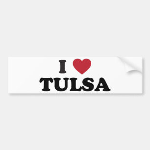 Adesivo Para Carro Eu amo Tulsa Oklahoma