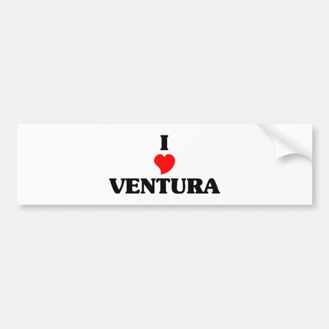 Adesivo Para Carro Eu amo Ventura (Frente)