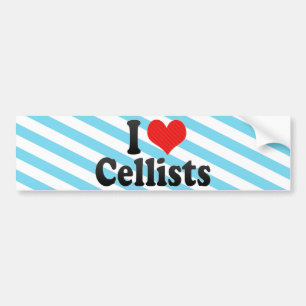 Adesivo Para Carro Eu amo violoncelistas
