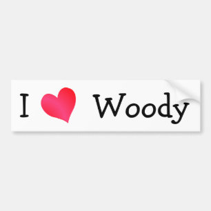 Adesivo Para Carro Eu amo Woody