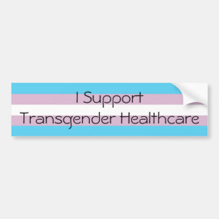 Adesivo Para Carro Eu apoio cuidados médicos do Transgender
