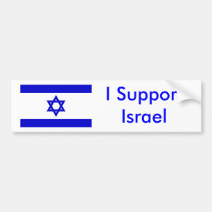 Adesivo Para Carro Eu apoio Israel
