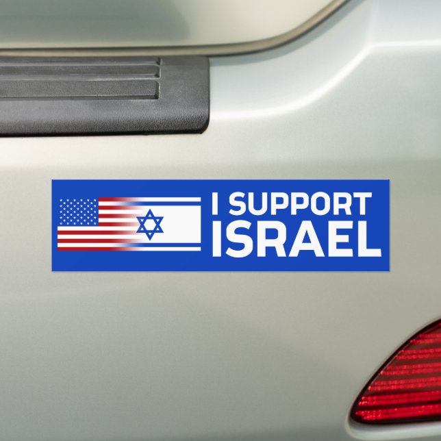 Adesivo Para Carro Eu apoio Israel (No carro)