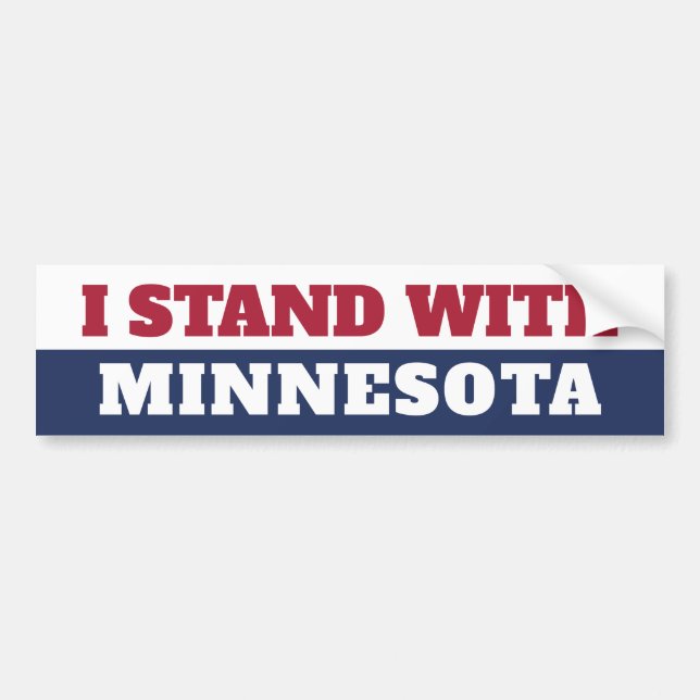 Adesivo Para Carro Eu Apoio Minnesota  (Frente)