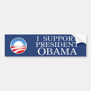 Adesivo Para Carro Eu apoio o autocolante no vidro traseiro de Obama
