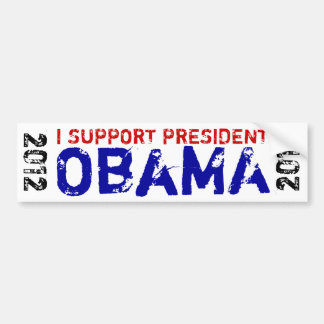 Adesivo Para Carro Eu apoio o presidente Obama 2012