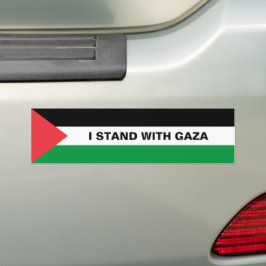 Adesivo Para Carro Eu apoio o texto personalizado de Gaza, a bandeira