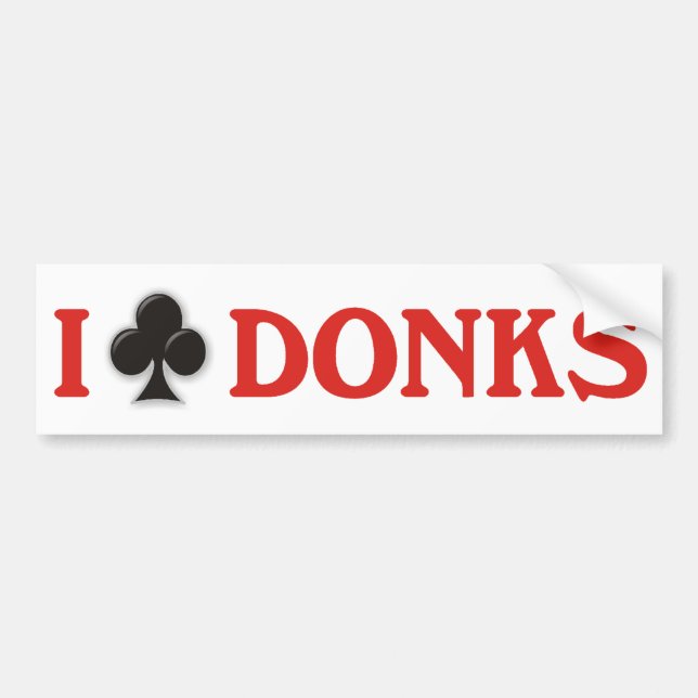 Adesivo Para Carro Eu bato Donks (Frente)