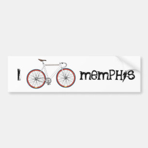 Adesivo Para Carro Eu bike o autocolante no vidro traseiro de Memphis