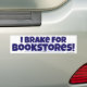 Adesivo Para Carro Eu Braço para Livrarias! Diversão Reader Slogan (On Car)
