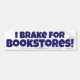 Adesivo Para Carro Eu Braço para Livrarias! Diversão Reader Slogan (Frente)