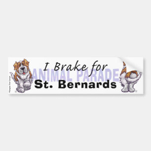 Adesivo Para Carro Eu Braço para o Santo Bernards