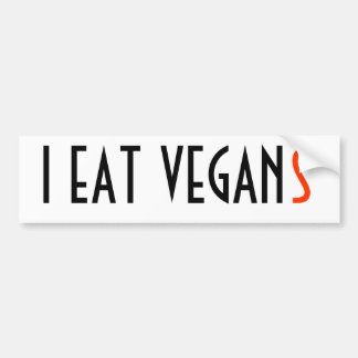 ADESIVO PARA CARRO EU COMO VEGAN