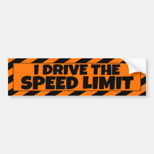 Adesivo Para Carro Eu conduzo o bumpersticker preto alaranjado do