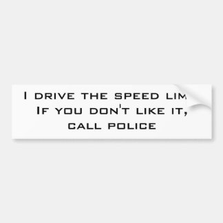 Adesivo Para Carro Eu conduzo o limite de velocidade