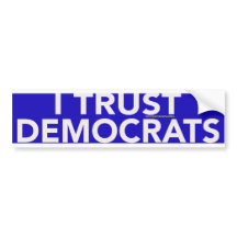 EU CONFIO EM DEMOCRATAS BUMPER STICKER