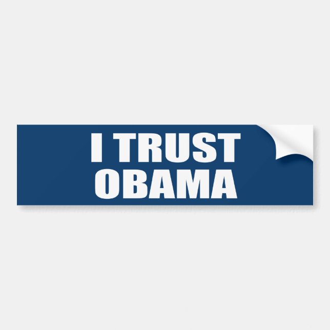 ADESIVO PARA CARRO EU CONFIO OBAMA (Frente)