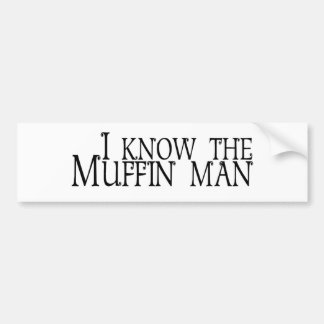 Adesivo Para Carro Eu conheço o homem de muffin