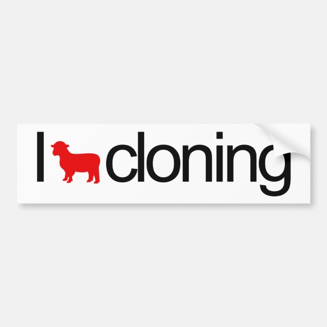 Adesivo Para Carro Eu coro a clonagem (Frente)