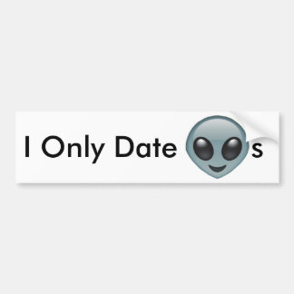 Adesivo Para Carro Eu dato somente aliens