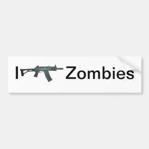 Adesivo Para Carro Eu disparo em zombis